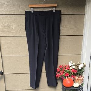 Jos. A Bank Men's Wool Dress Pants Black 36r Regular Executive Collection